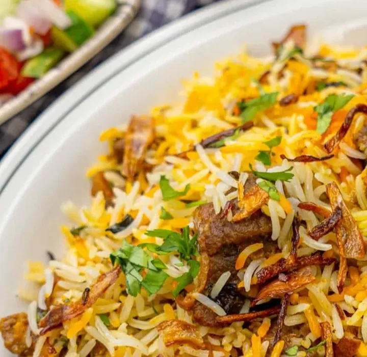 Lamb Biryani at Royal Crown Restaurant and Sweet House Winnipeg
